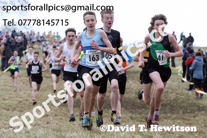 Boys under-15s, 2018 Northern Cross Country Champs., Harewood House, Leeds. Photo: David T. Hewitson/Sports for All Pics